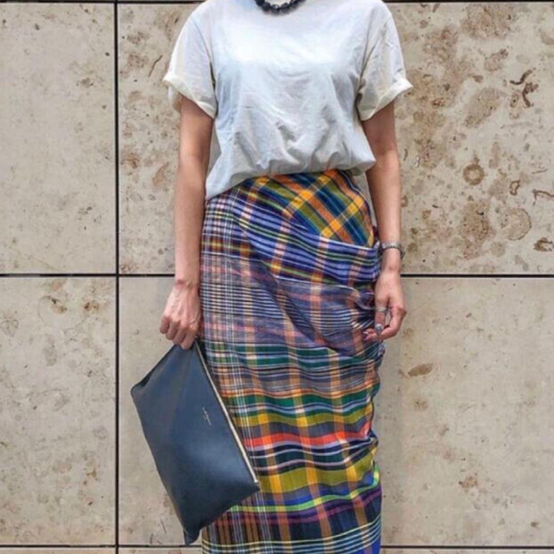 DRIES VAN NOTEN マドラスチェックスカート 新品未使用