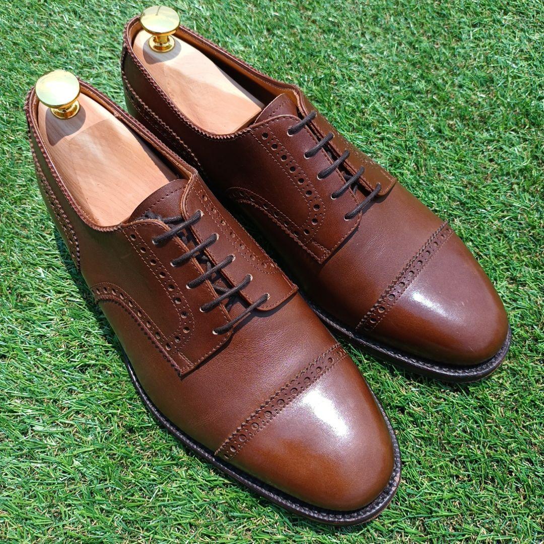 ★極美品★MACK JAMES パンチドキャップトゥ グッドイヤー ビジネス