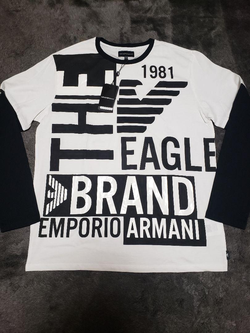 エンポリオアルマーニ　キッズ　ロングTシャツ　ジュニア　メンズ　イーグルマーク