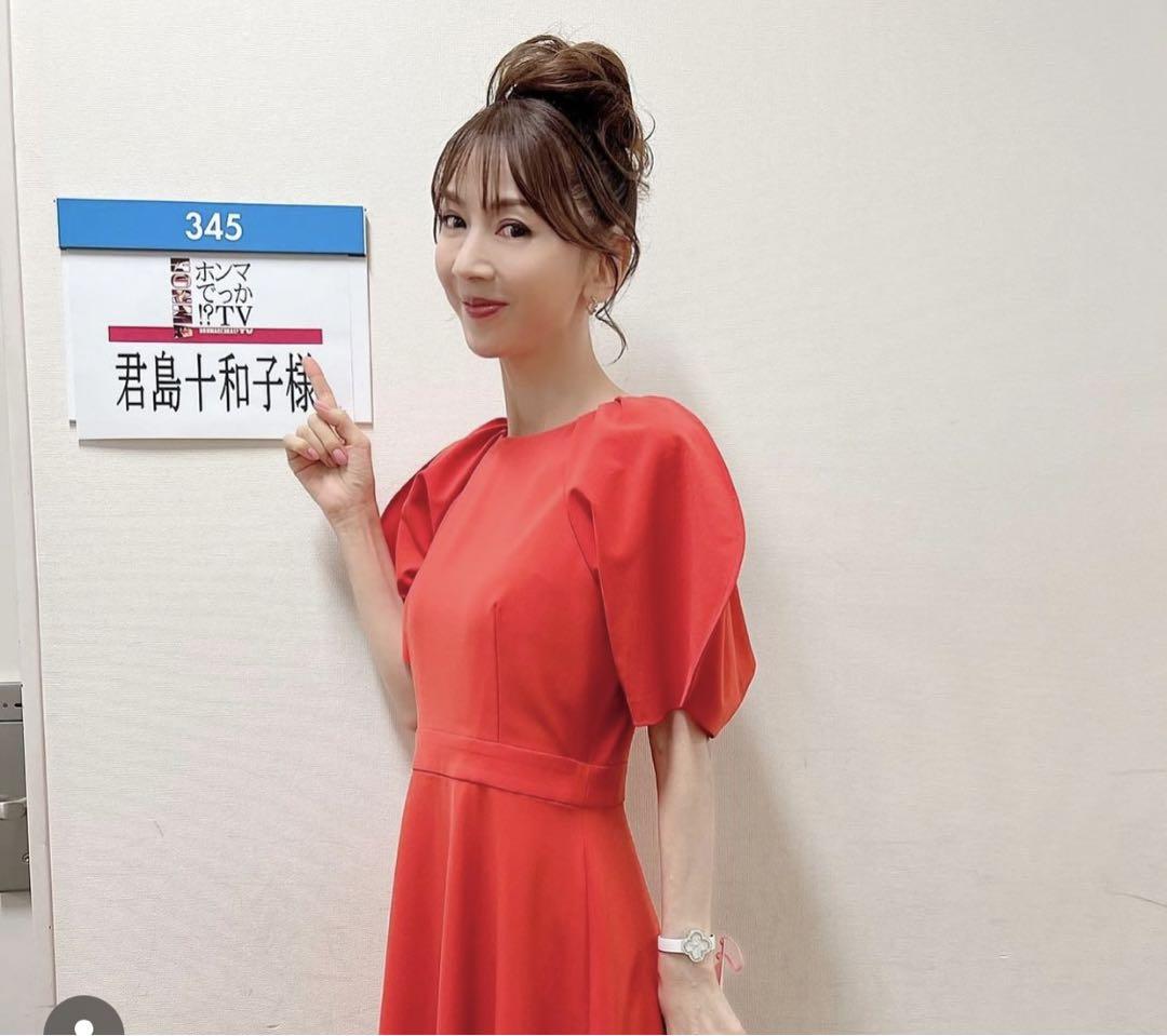 最近君島十和子様着用❣️美品ダブスタワンピース