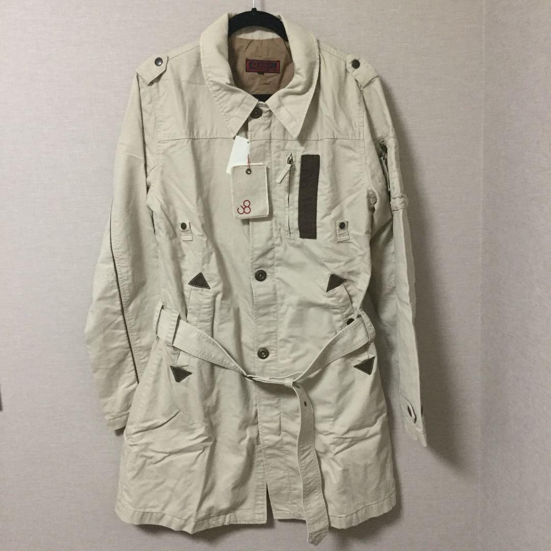 【新品未使用】Johnbull ステンカラーコート・ベージュ/Lサイズ/値下げ中