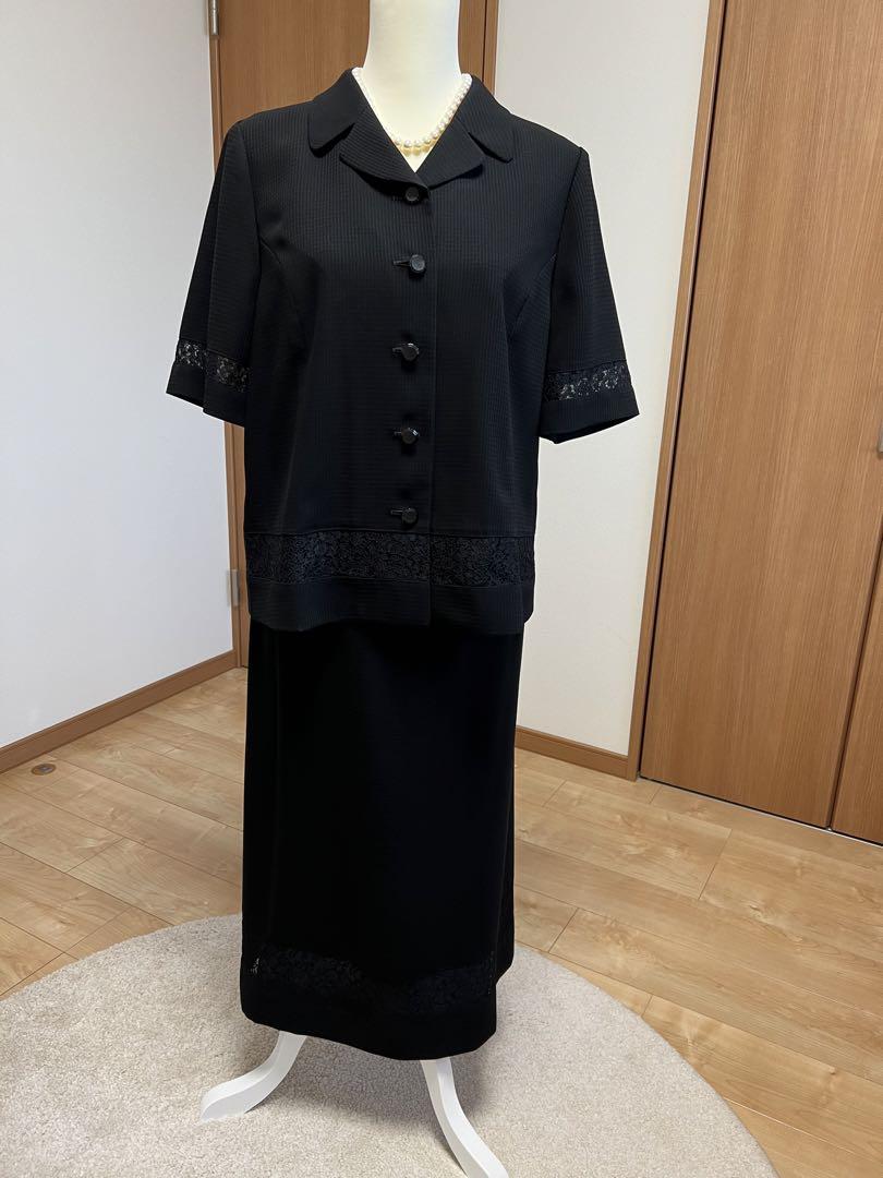 美品★レリアン　ブラックフォーマル13号