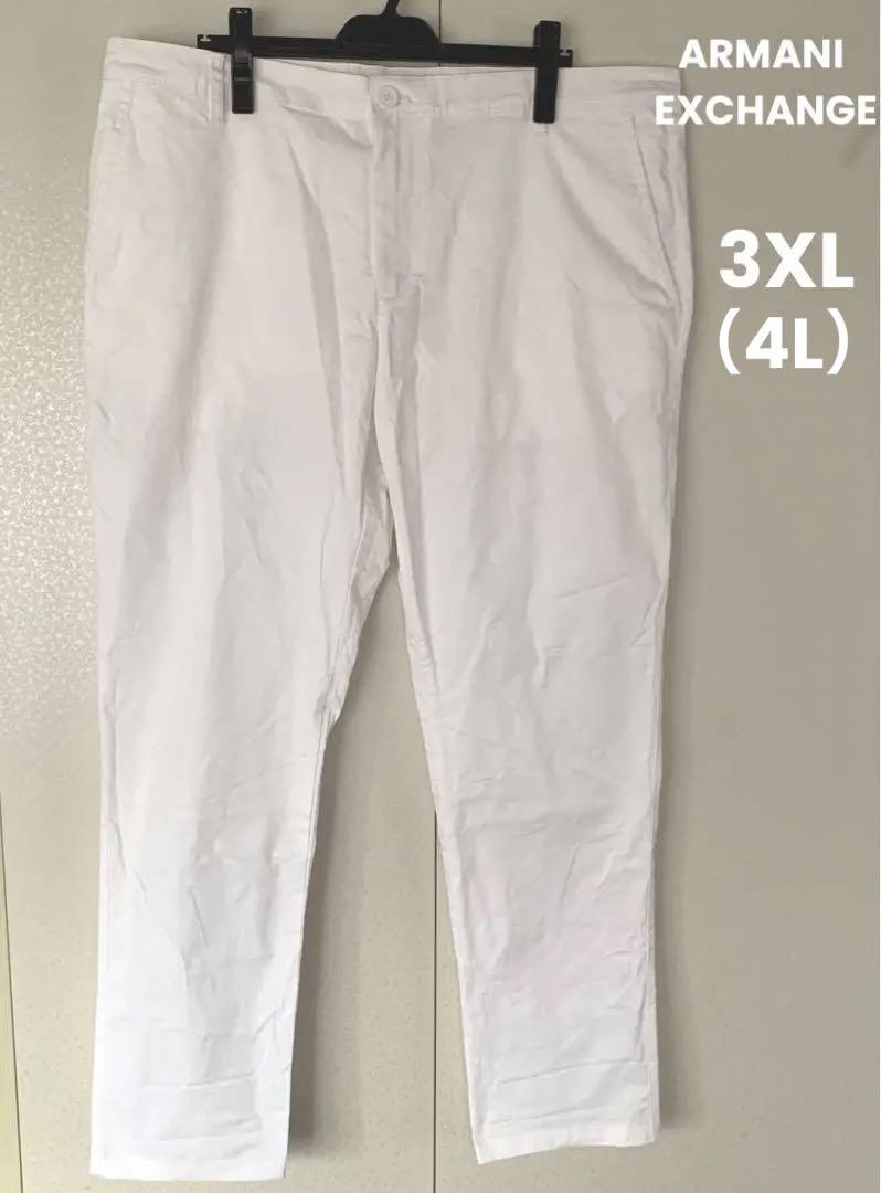ARMANI EXCHANGE  白　ホワイト　3XL  大きいサイズ　メンズ