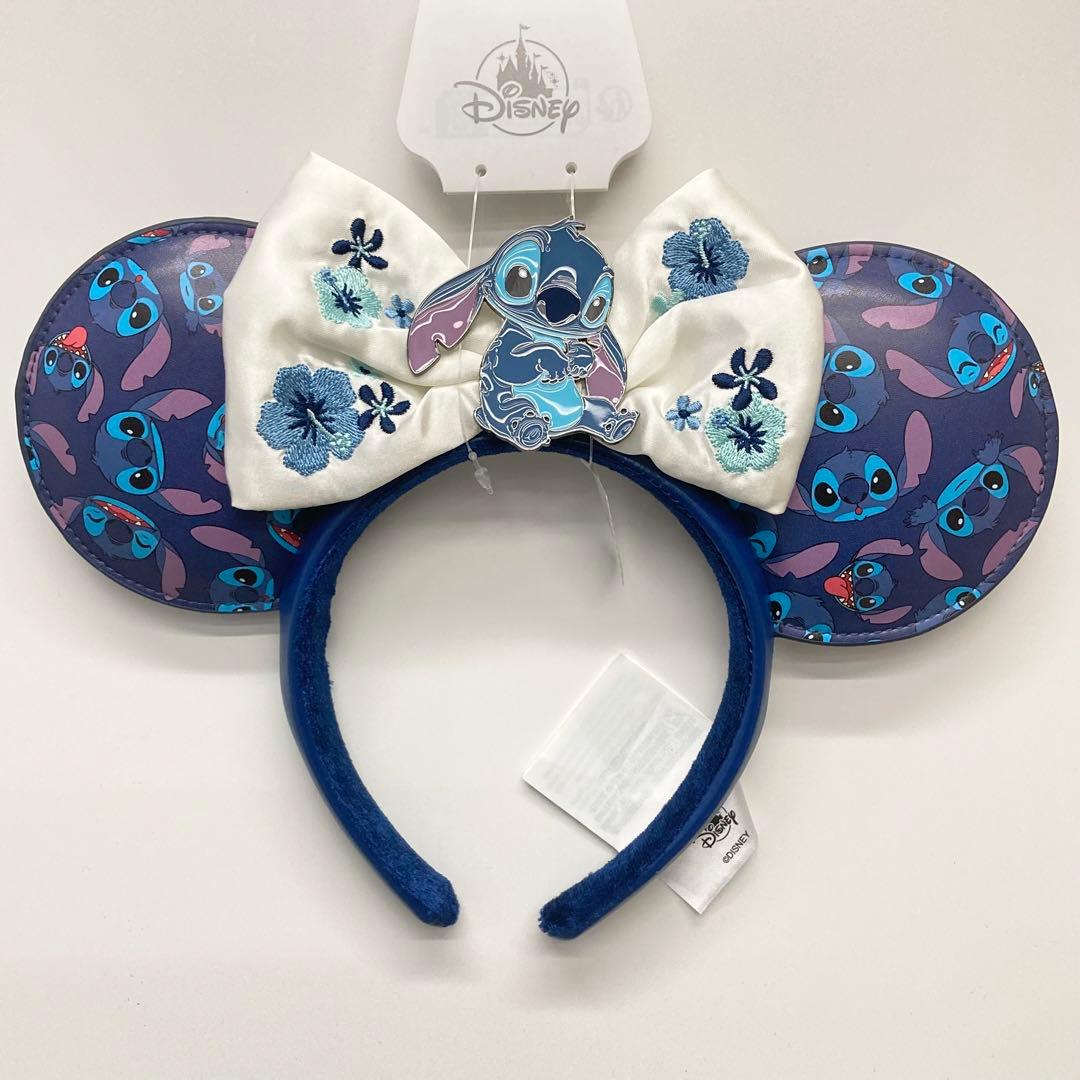 スティッチ カチューシャ ディズニー リロ 総柄 ミニー リボン