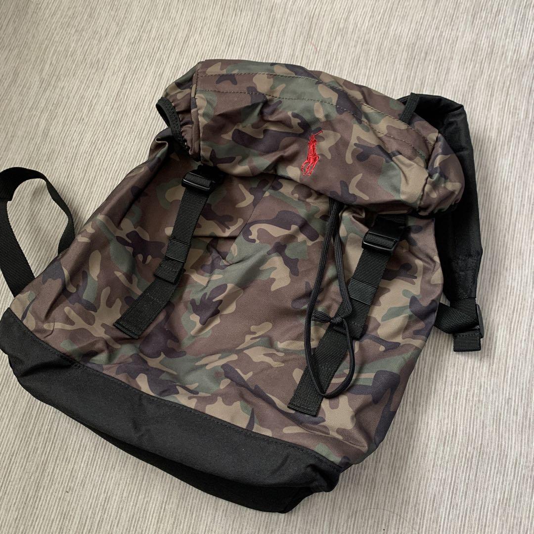 新品タグ付きラルフローレン カモフラ柄リュック