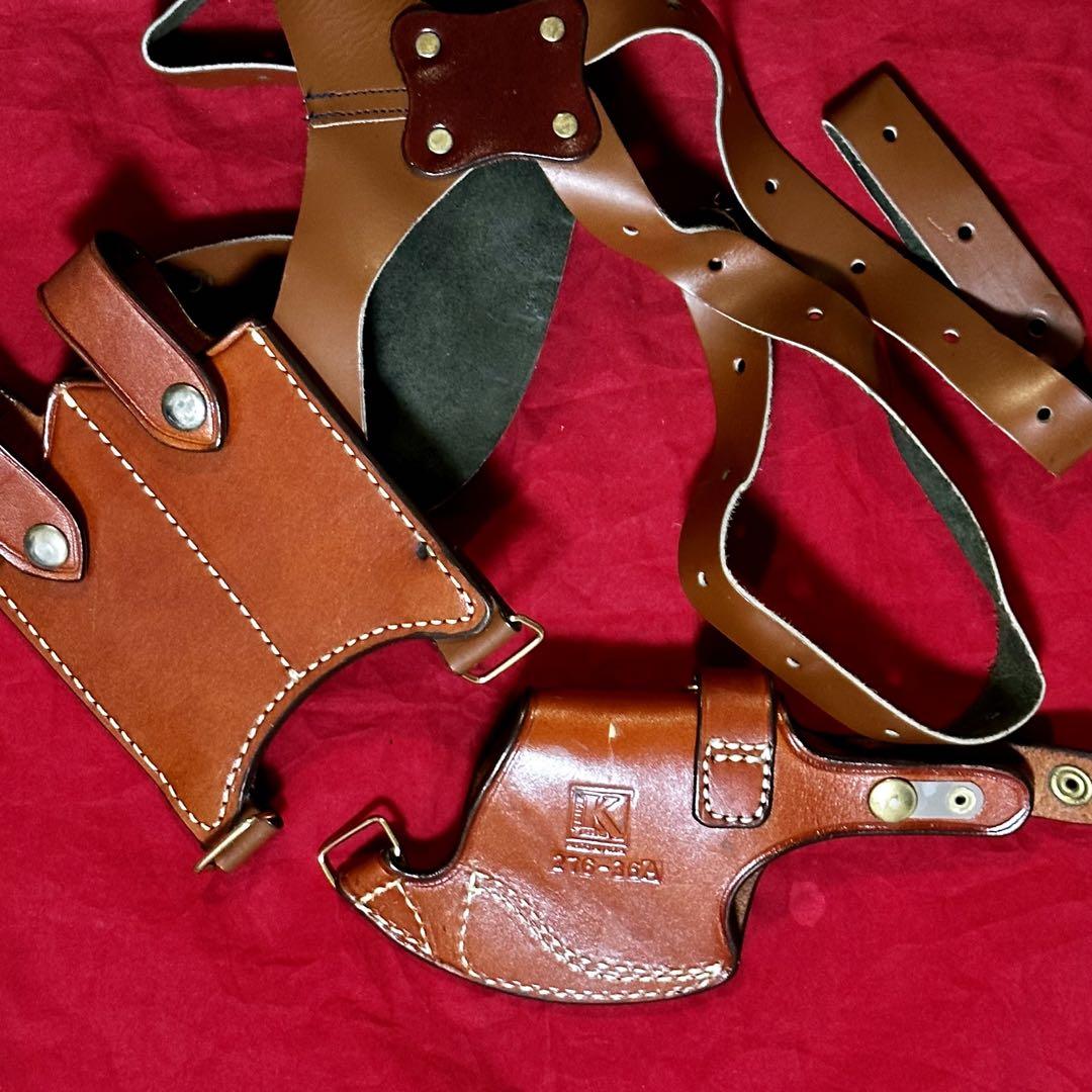 Triple K Holster 大型オートマチック用 革製ショルダーホルスター