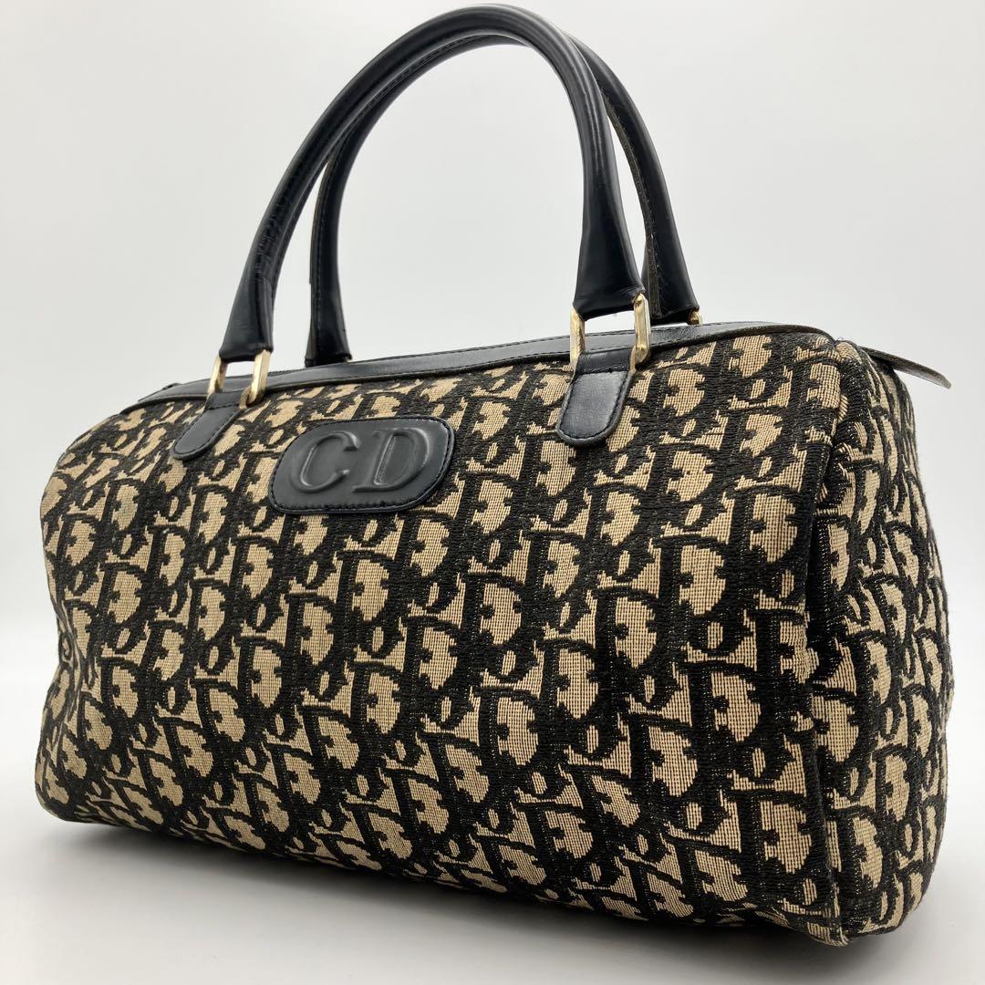 美品◎クリスチャンディオール トロッター ミニボストンバッグ キャンバス