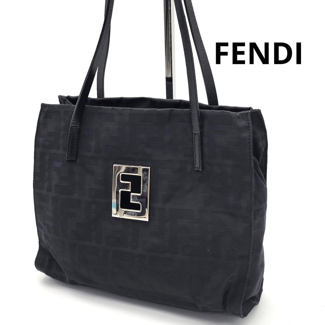 FENDI ズッカ柄　総柄　トートバッグ　ハンドバッグ　ナイロン　フェンディ