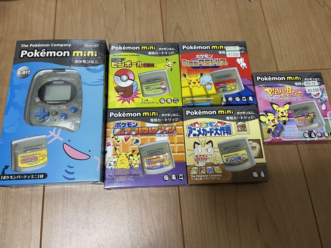 Pokemon mini 本体&ソフト5個セット