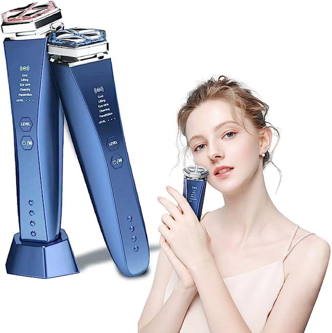 100％品質 ❤️美顔器 EMS RF❤️ LED光 1台9役 温熱 冷感 音波振動 イオン導入 美容機器