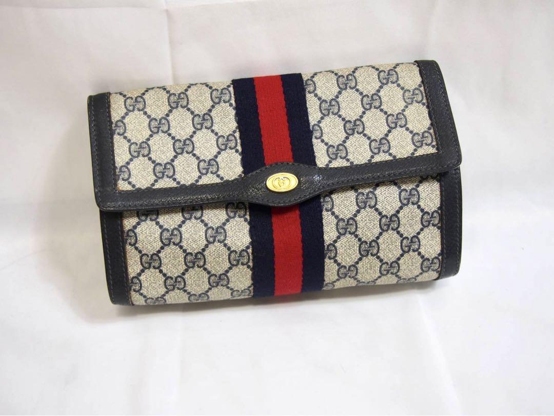 2022最新のスタイル GUCCI グッチ　オールドグッチ　クラッチバックGG柄　セカンドバック　ポーチ クラッチバッグ