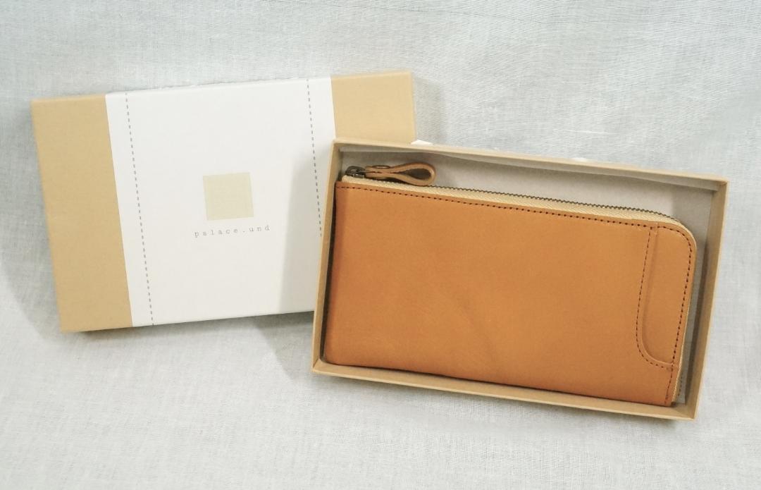 1514xN2レ美品 palace.und 長財布 coinde キャメル