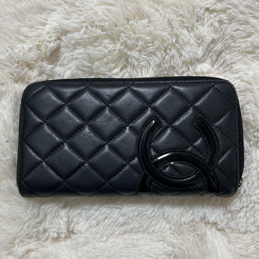 【松田大樹様専用】CHANEL 長財布 カンボンライン ラウンド