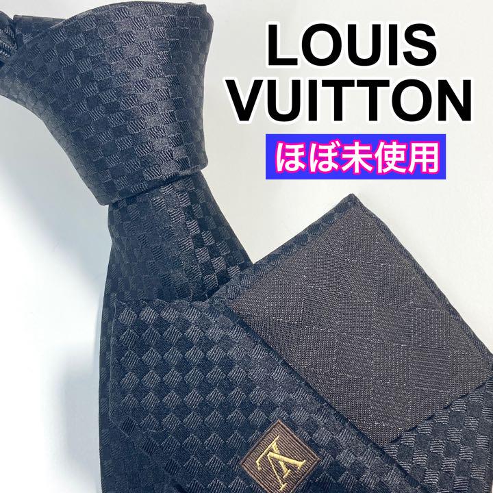 最新発見 ✨極美品✨ ルイヴィトン　ネクタイ　マイクロダミエ  VUITTON LOUIS ネクタイ