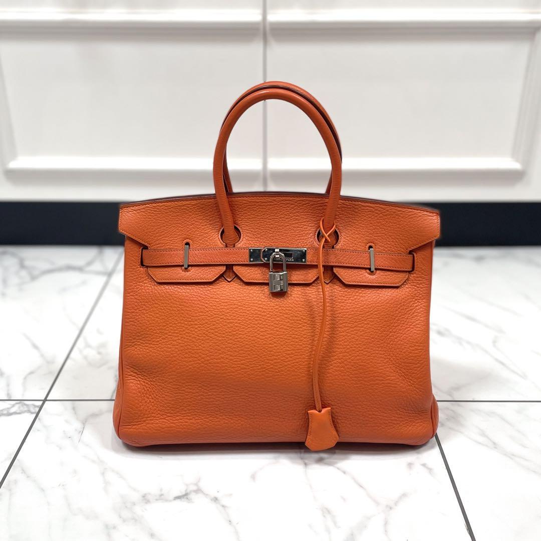 HERMES エルメス バーキン35 トリヨンクレマンス オレンジ