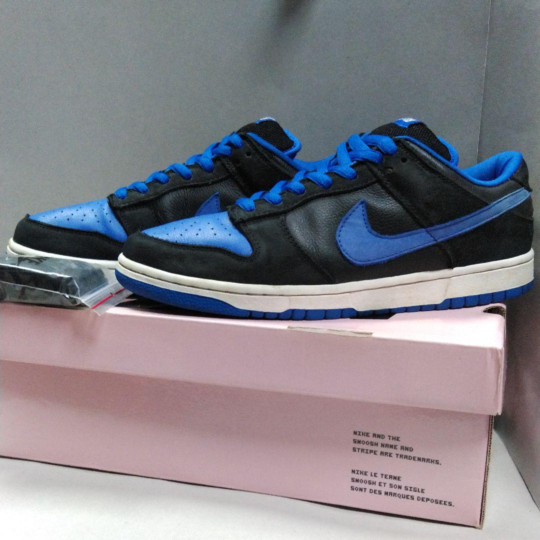 ナイキNIKEダンクSB2004年DUNK LOW PRO SB黒青28.0美品