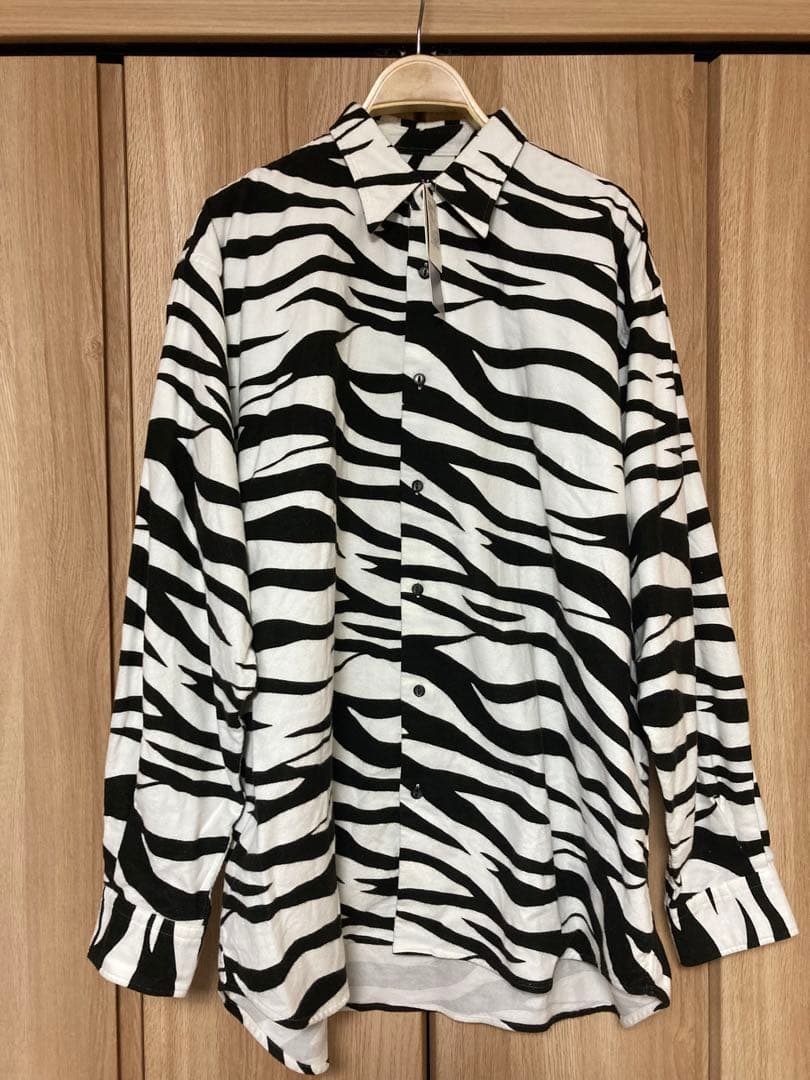 【Rikka様専用︎】ビームス ゼブラ柄　cottonシャツ L 定価11000円