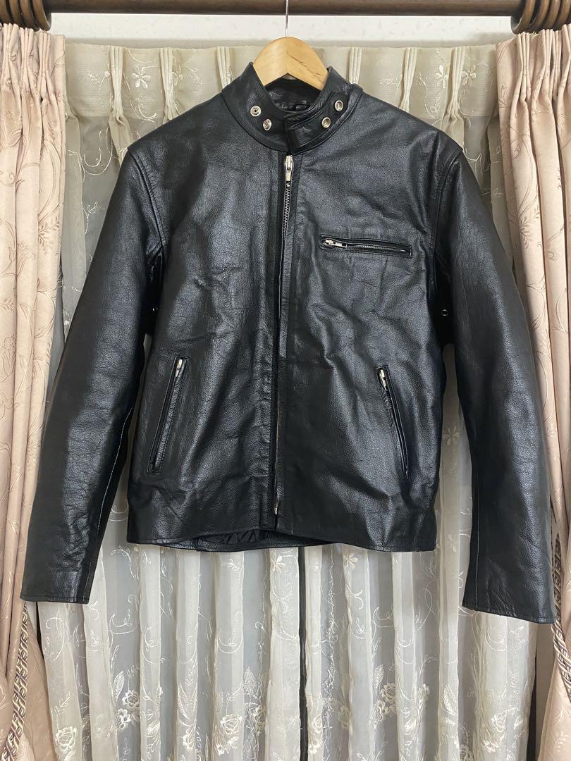 貴重BIKERSWEAR バイカーズウェア レザー シングルライダースジャケット