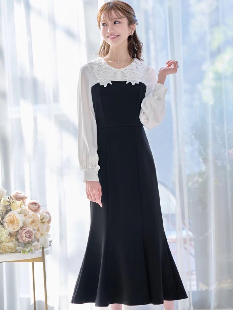 新品未使用！Emiriawiz レースカラードッキングワンピース