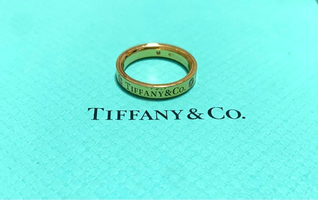 Tiffany 3pダイヤモンド指輪　18金(サイズ4号)