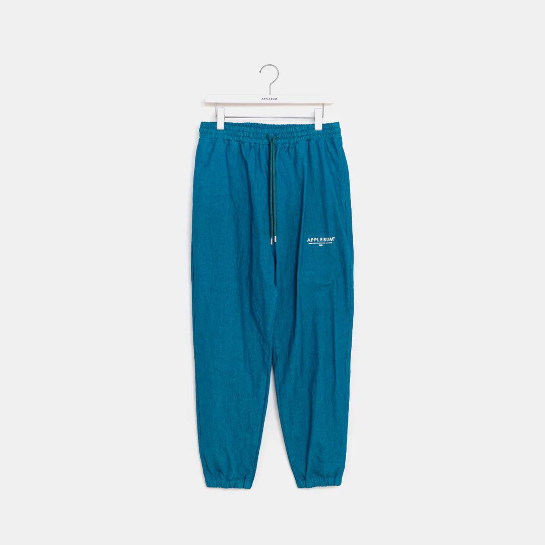 DYED COTTON NYLON TRACK PANTS