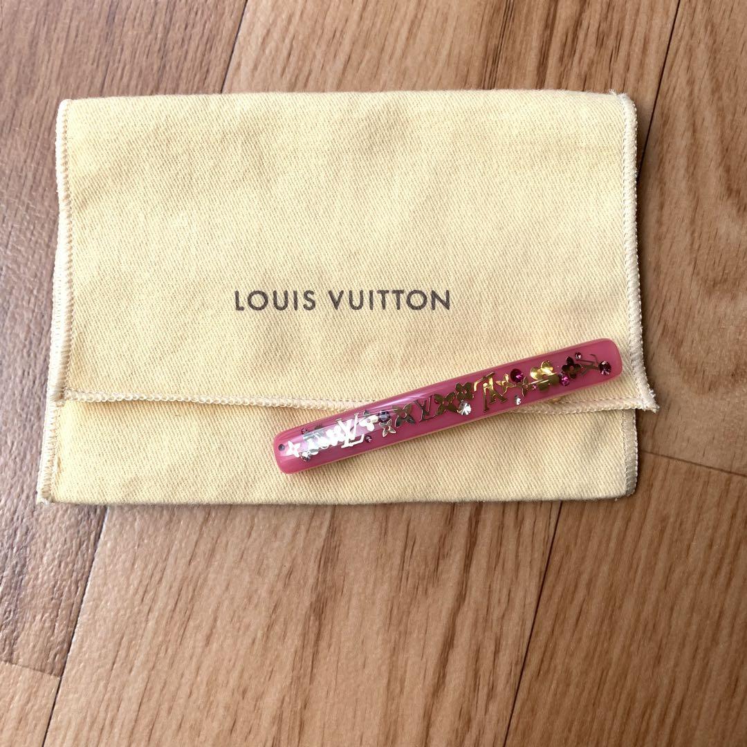 LOUIS VUITTON ルイヴィトン モノグラム バレッタ 髪留め ピンク
