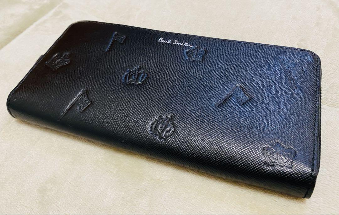 新品　ポールスミス　長財布　ウォレット　ポールドローイング　ブラック