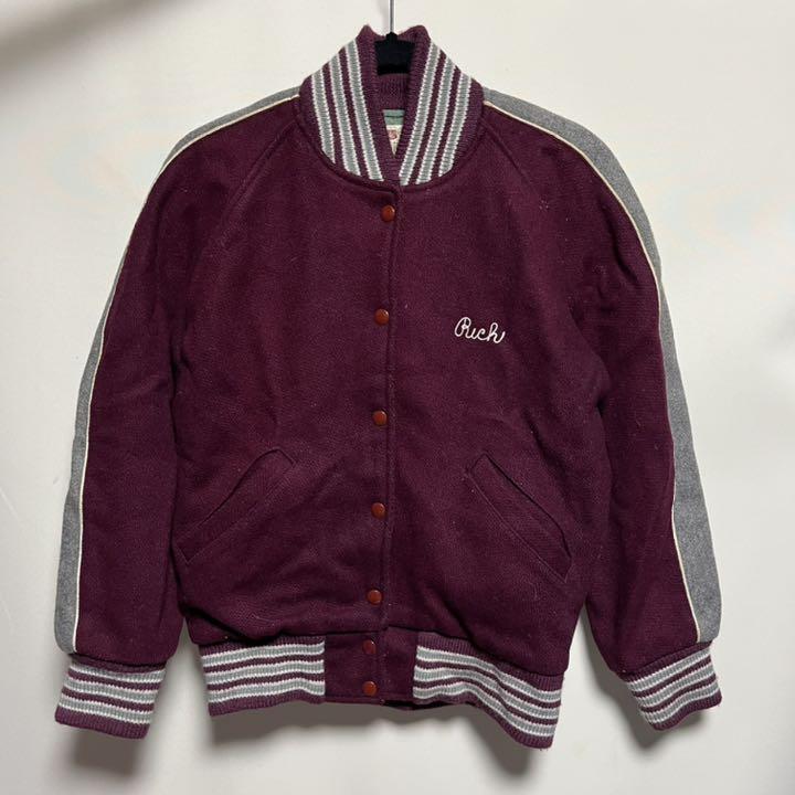 70~80s★THE STANDARD PENNANT CO ウール スタジャン