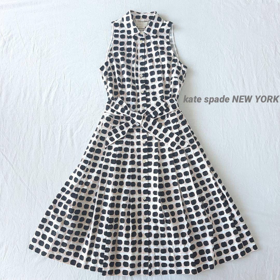 新品♪kate spade NEW YORK  ロングワンピース　ベルト付き