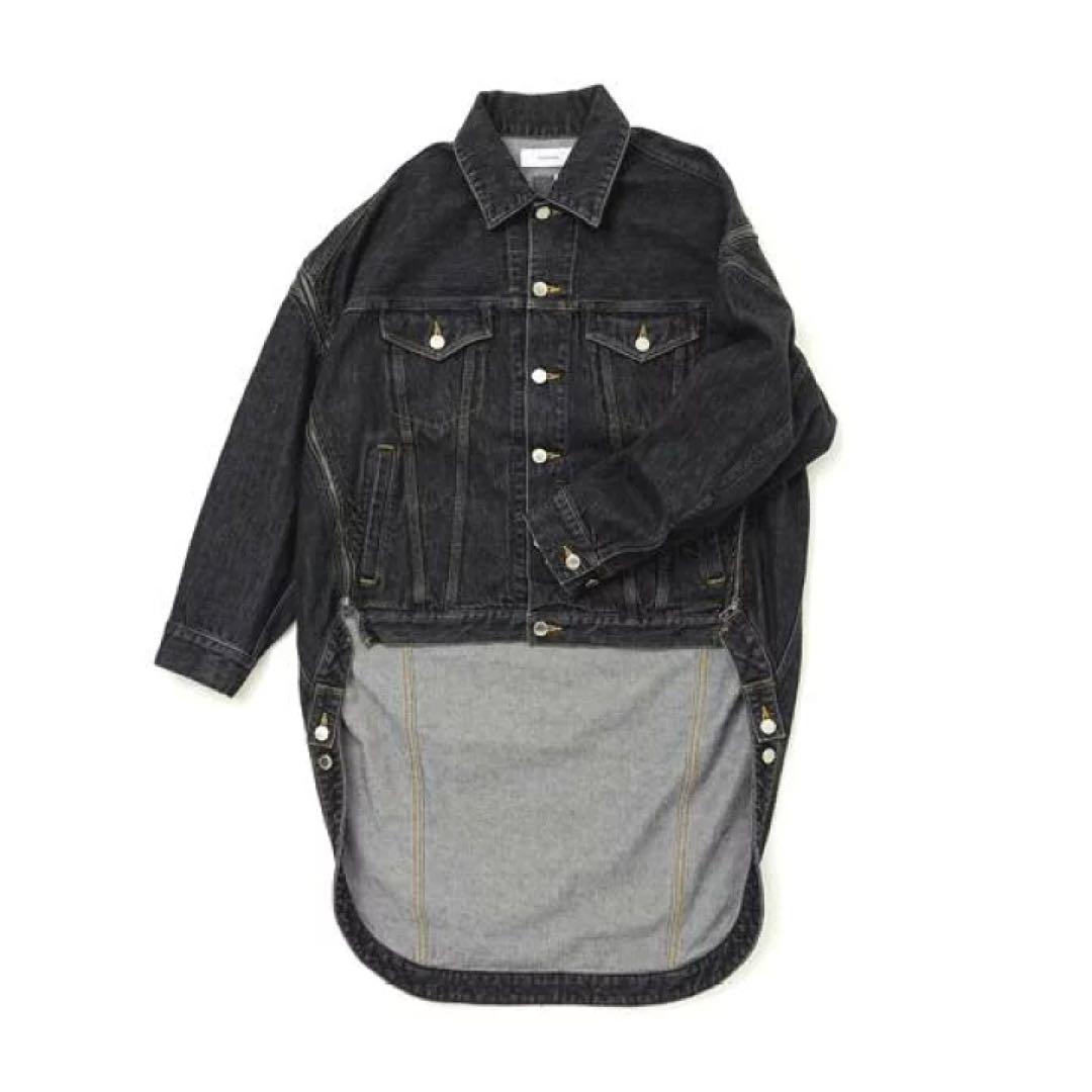 最終お値下　HIGH-LOW ZIP DENIM