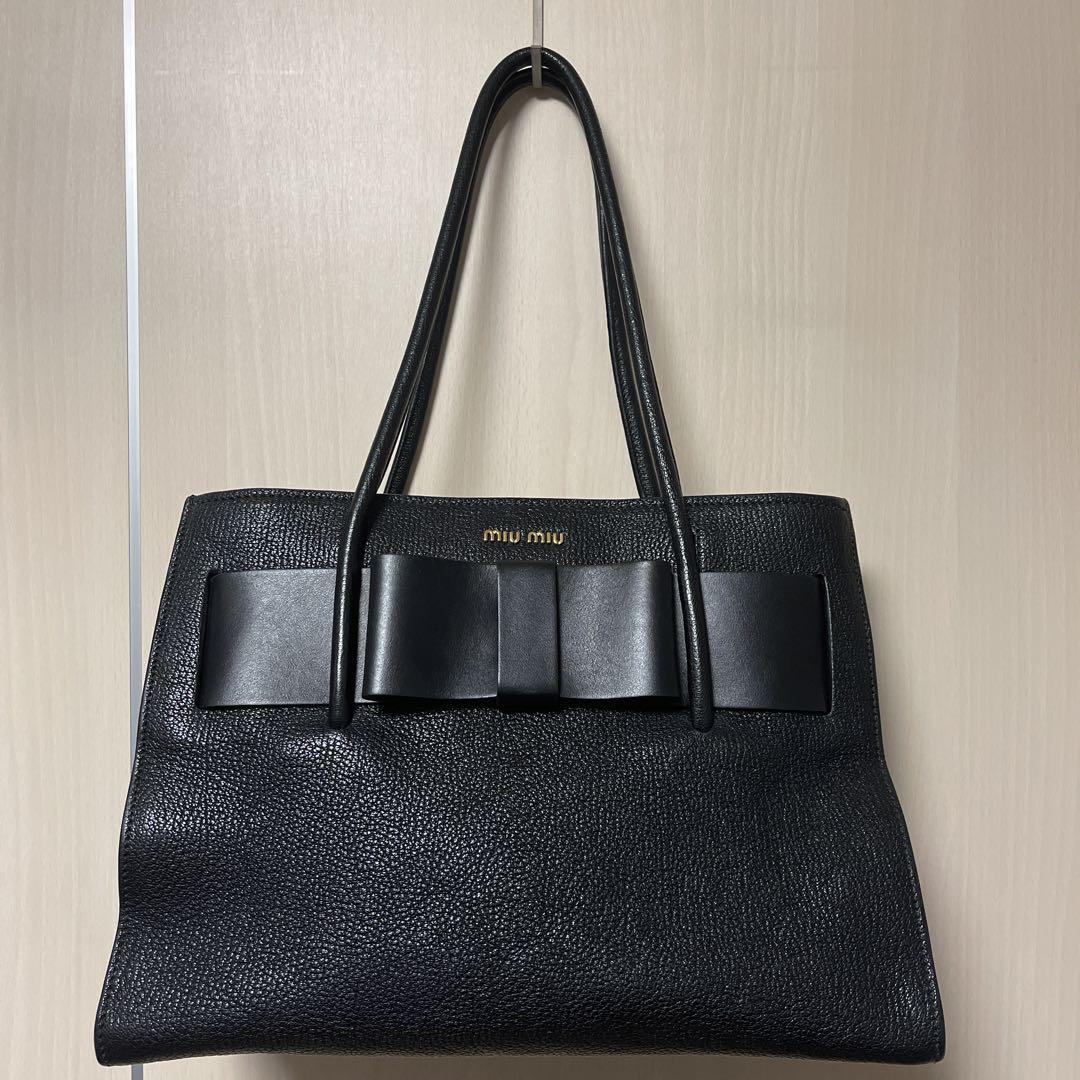 ミュウ ミュウ ハンドバッグ リボン miu miu