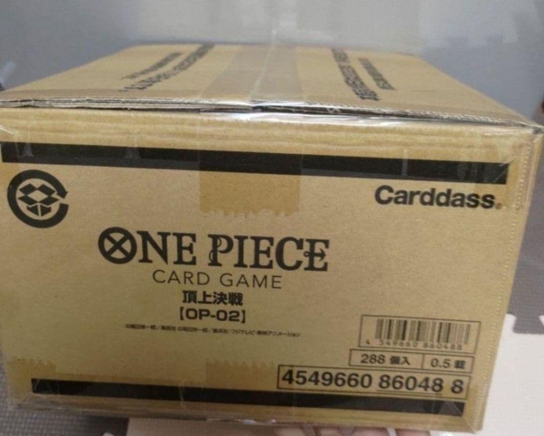 新品未開封1カートン　ワンピース 【OP-02】頂上決戦 12box