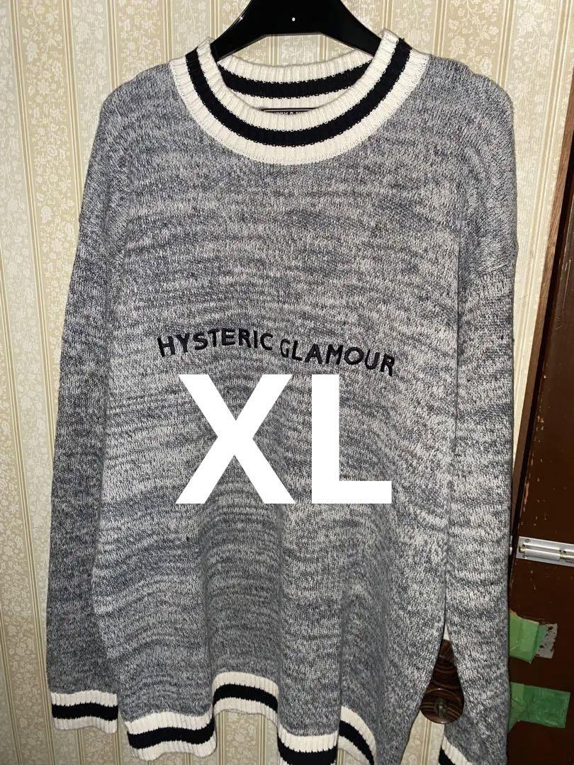 HYSTERIC GLAMOUR ニット セーター LOGO グレー やまと着用