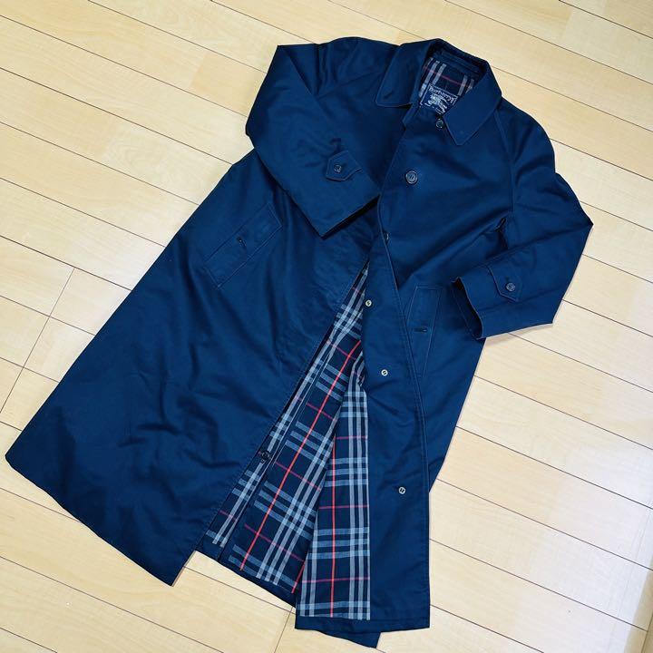 ネイビー　BURBERRY バーバリー　ダウン　コート　メンズ
