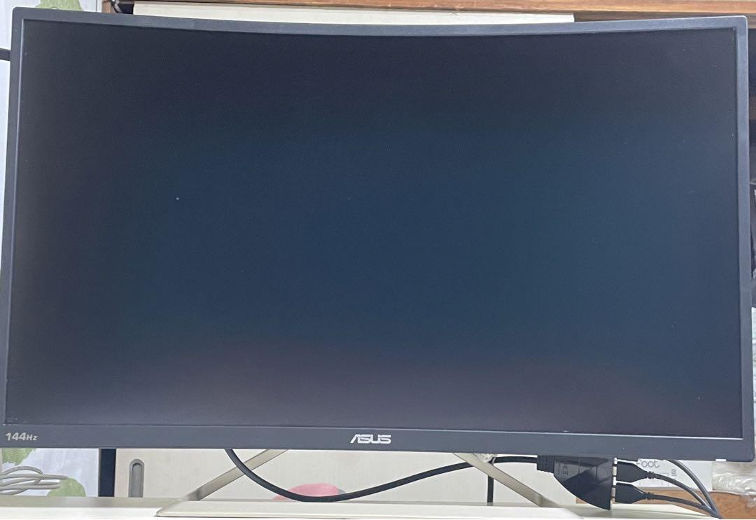 ASUS 曲面 ゲーミングモニター ディスプレイ VA326H 31.5