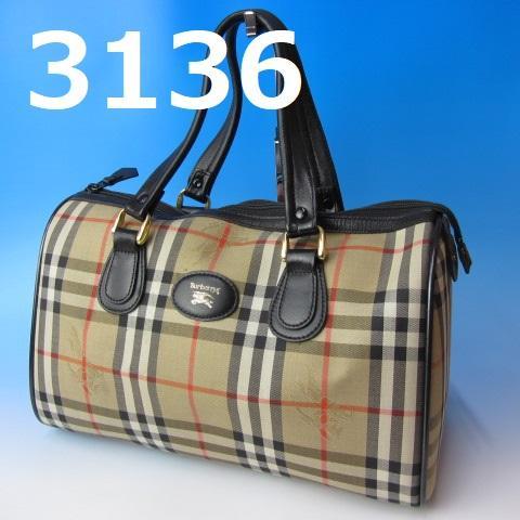 RU-3136　バーバリー　ボストンバッグ　ノバチェック　シャドーホース