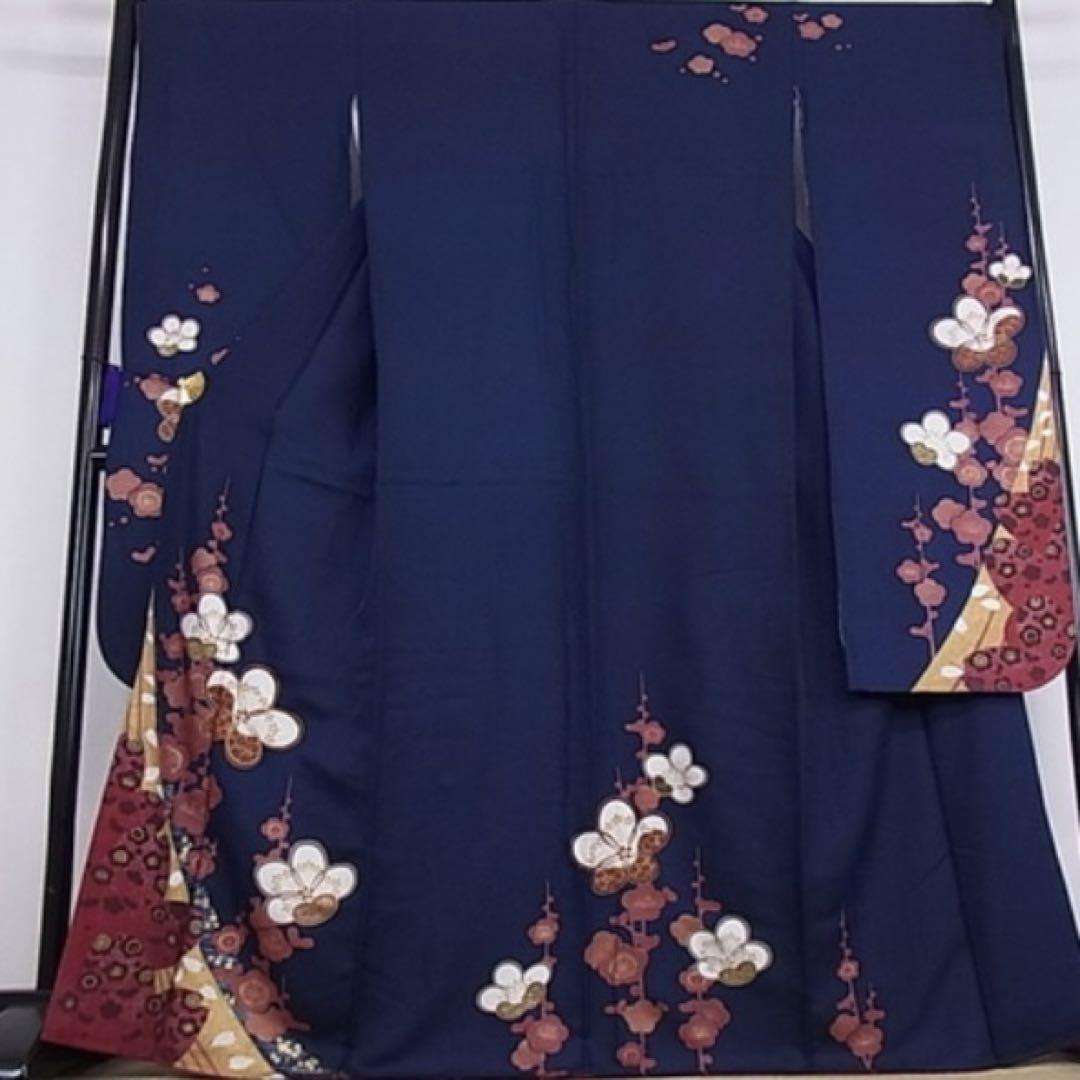 豪華　振袖　駒刺繍　舞梅文　金彩　成人式