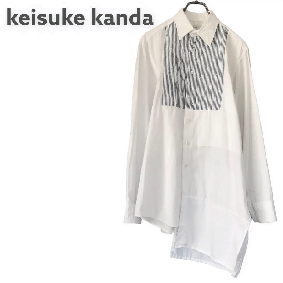【keisuke kanda】一点物　手縫いキルティングドレスシャツ
