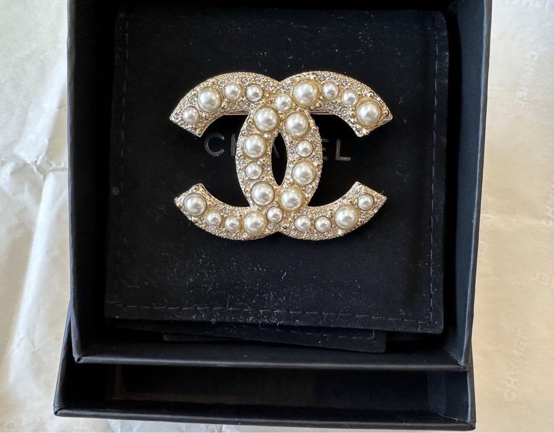 美品/CHANEL パール　Perl ブローチ　broach