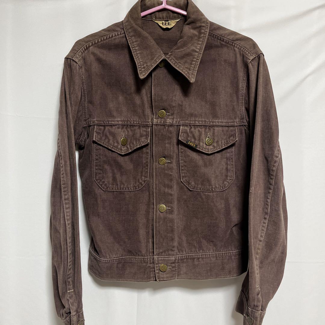70s Lee リーモールスキンコットンジャケット 短文ブルゾン