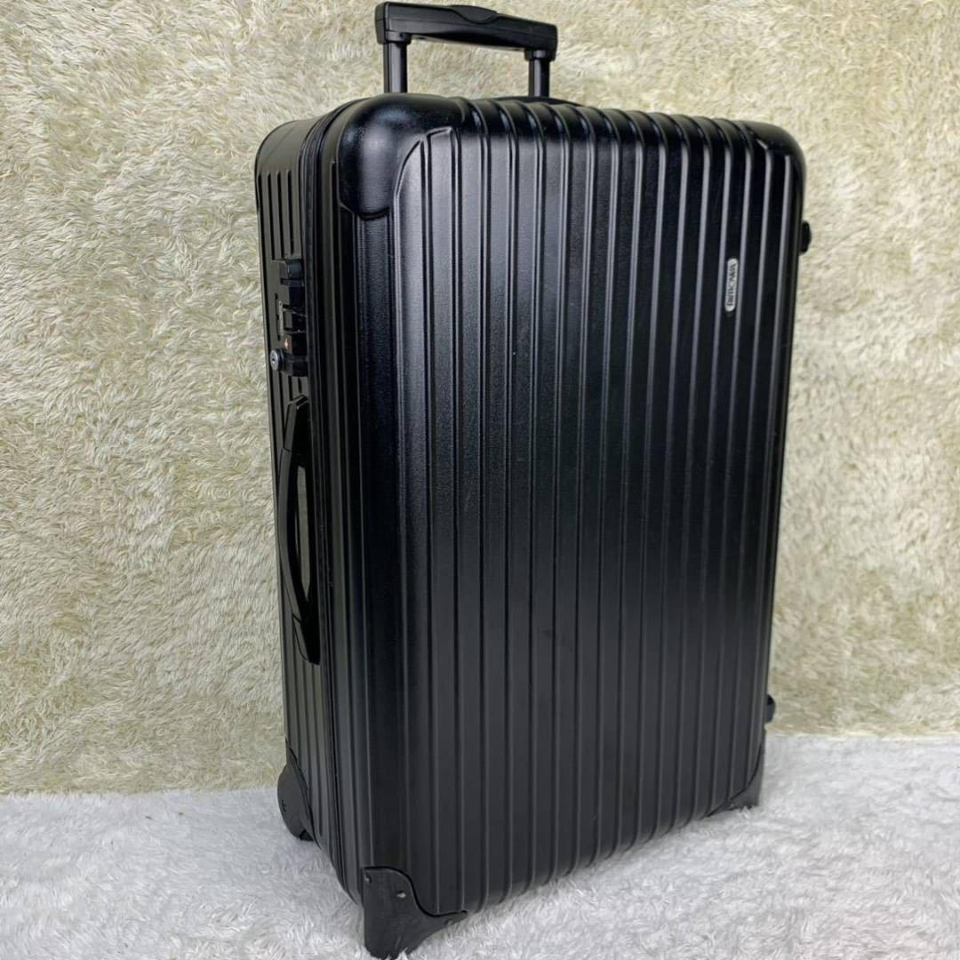 美品✨リモワ サルサ 63L TSAロック マットブラック 2輪 チェックインM