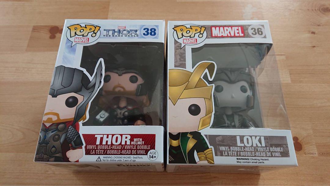 値下　funko pop フィギュア　ロキ　ソー　ダークワールド　アベンジャーズ