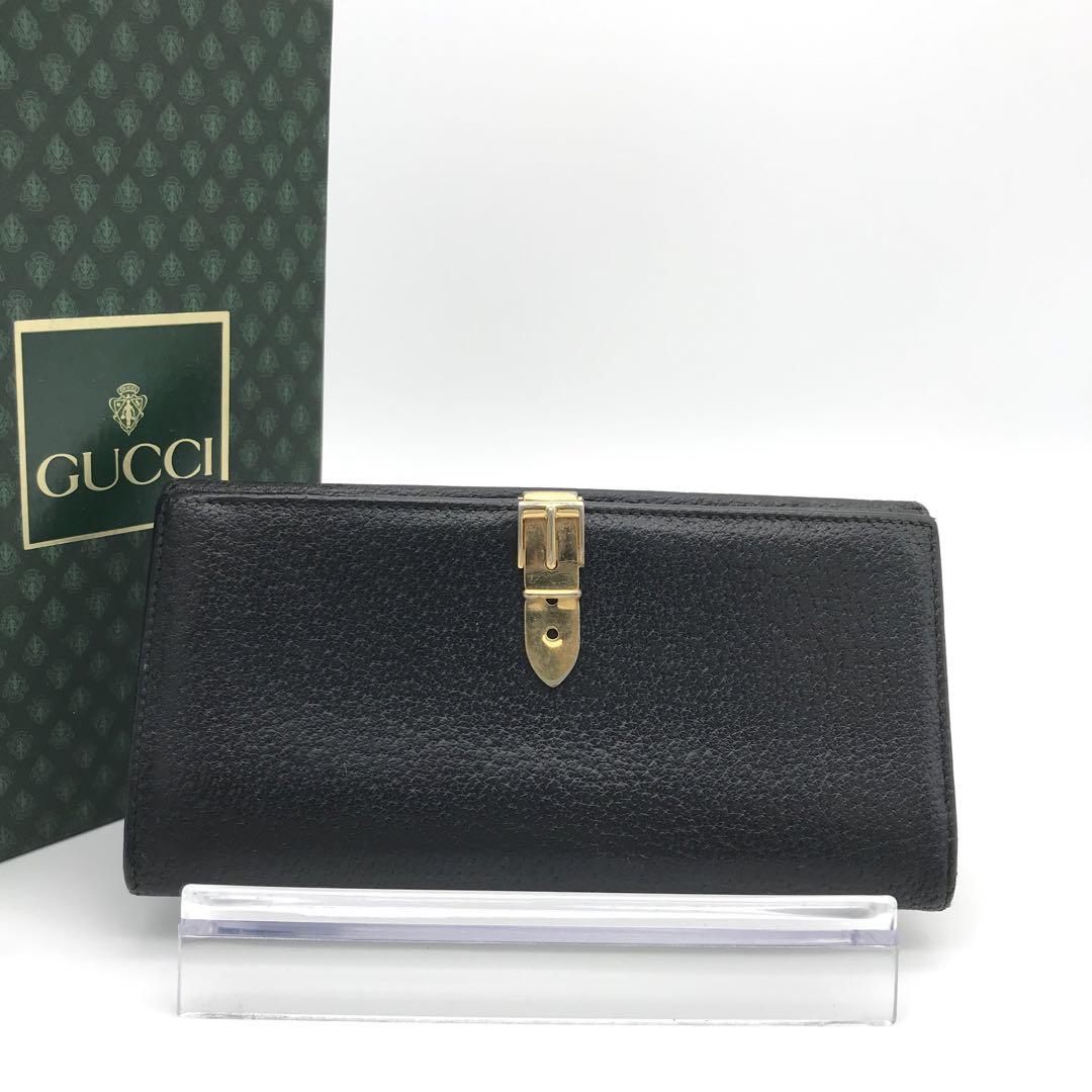 正規品　美品　グッチ財布　グッチ長財布　グッチシルヴィ　グッチレザー