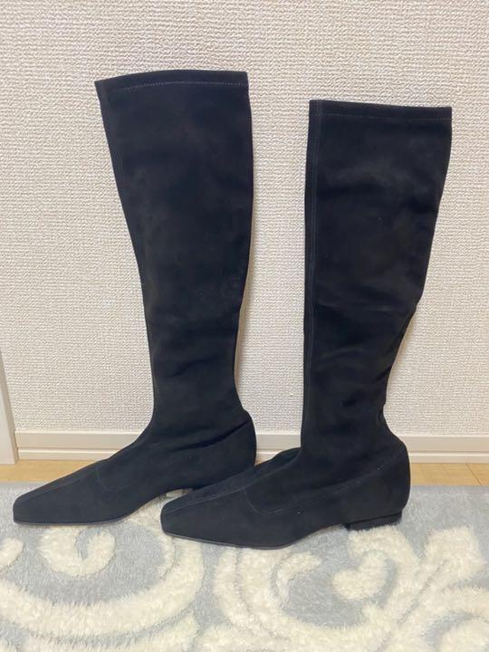 FOXEY フォクシー　ロングブーツ　ブラック22cm 美品