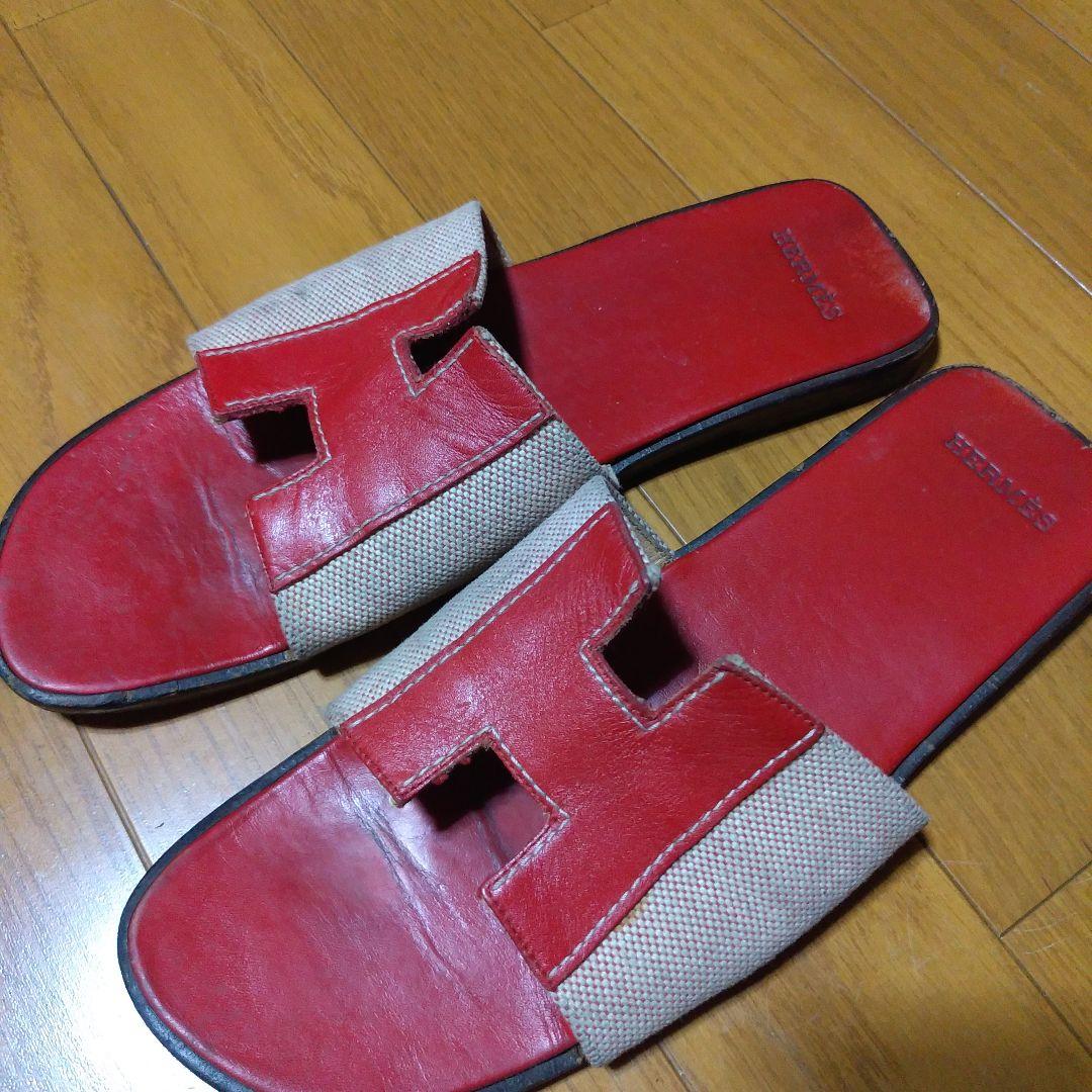 ※限定モデル　HERMES 　イズミール　赤　39（24.5㎝～25.0㎝)
