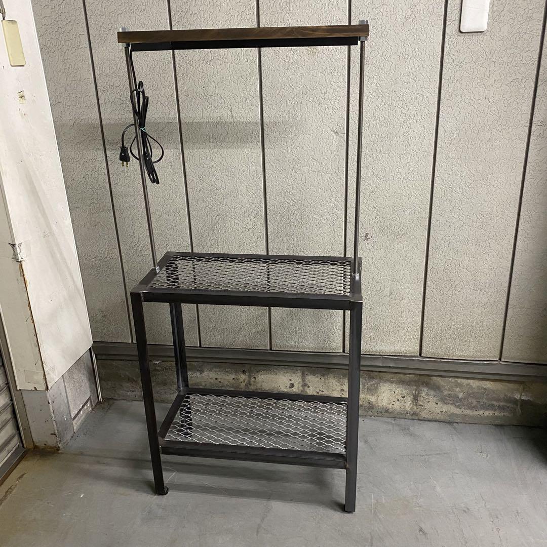 植物棚 ハンドメイド ダクトレール付き シェルフ アイアン エキスパンド
