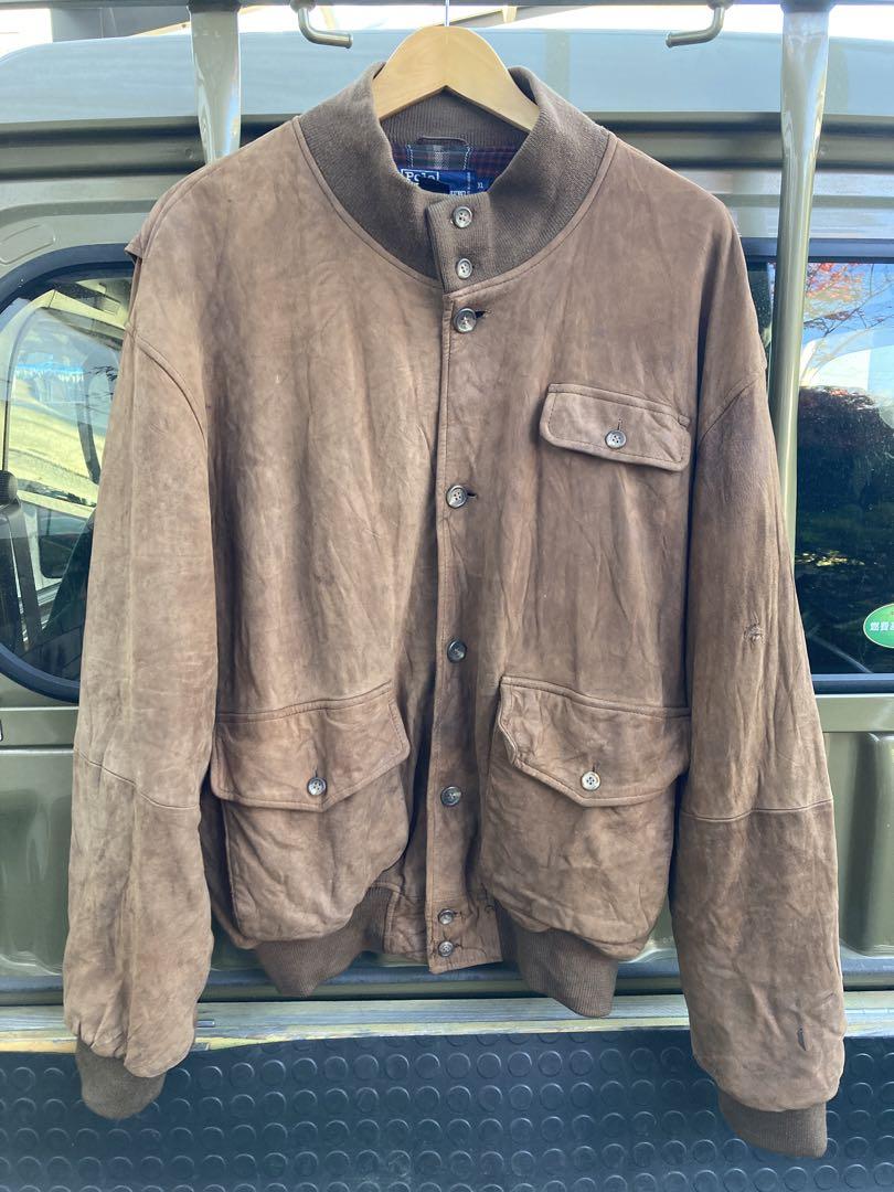 90s ラルフローレン A1タイプ ヌバックレザー