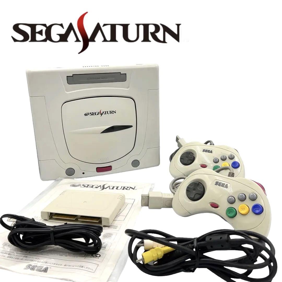 美品 セガ SEGASATURN セガサターン 本体 パワーメモリー付き
