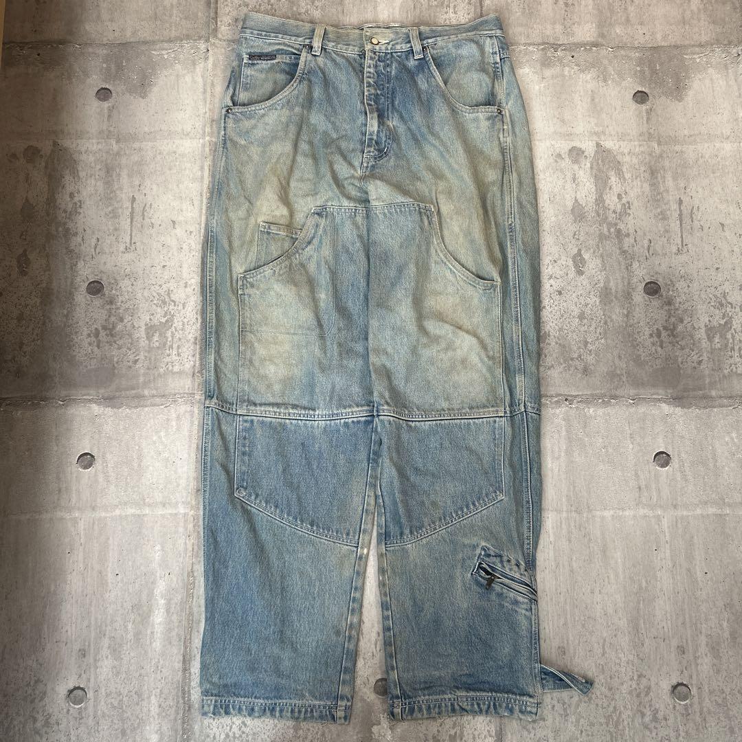 パンツ 90s vintage Fubu damage double knee