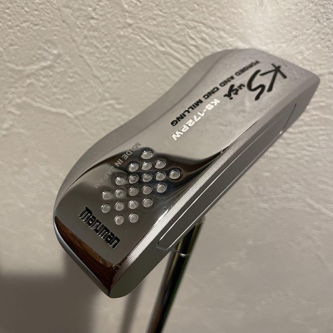 <コース未使用>マルマンKSパター　KSPT-172PW Bワイド型　34インチ
